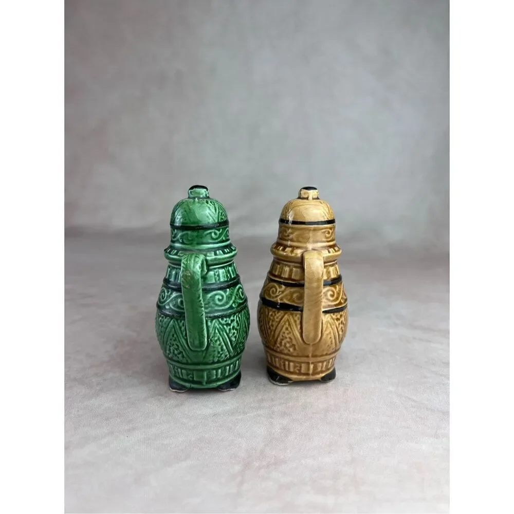 Vintage Mod MCM Salt and Pepper Shakers 1970s 1960s